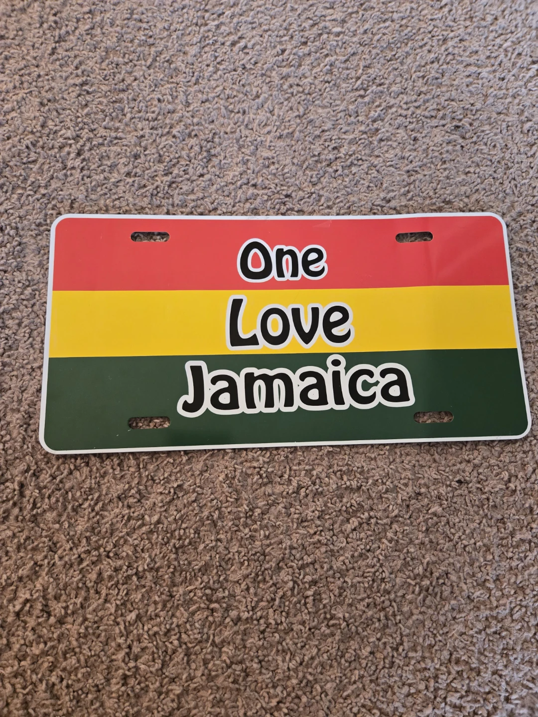 One Love Jamaica Decorative License Plate
