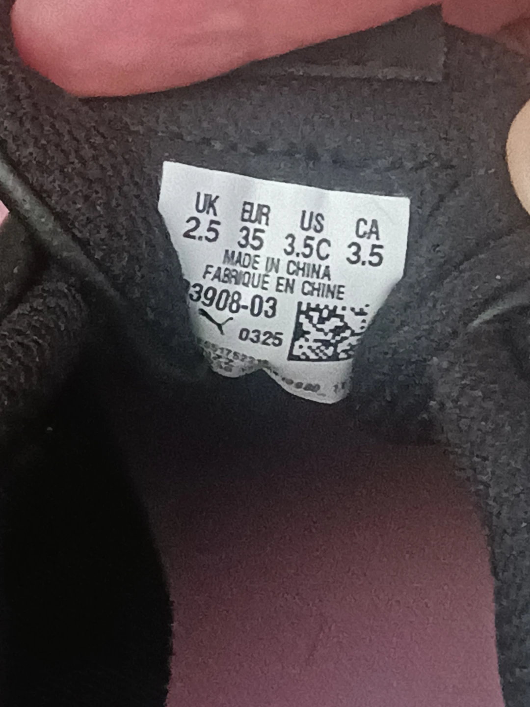 Puma Bella Donna SL AC PS Kids Shoes Black Pink Size 3.5C - photo 4