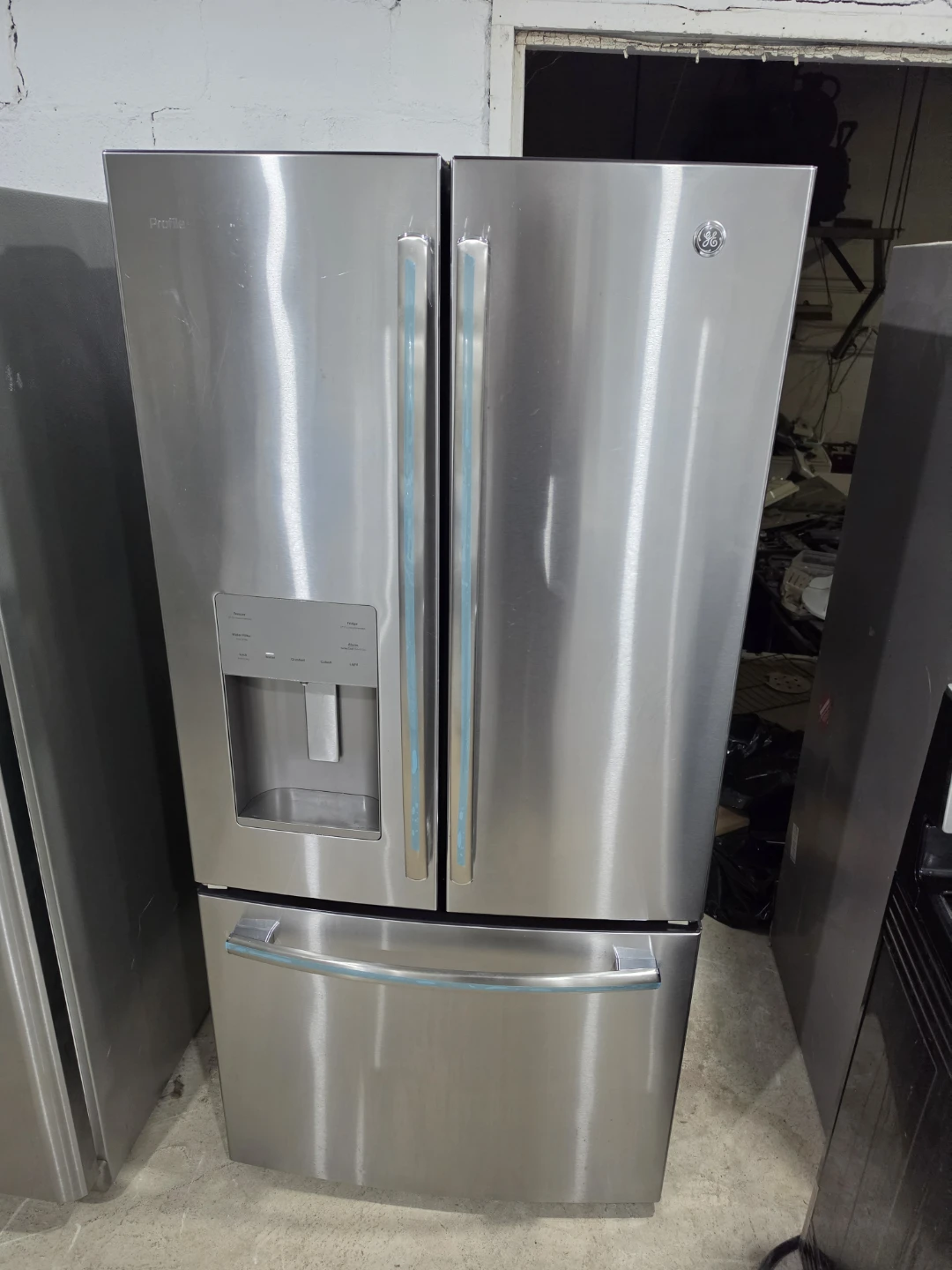 GE 33" Stainless Steel French Door Refrigerator Fridge Freezer