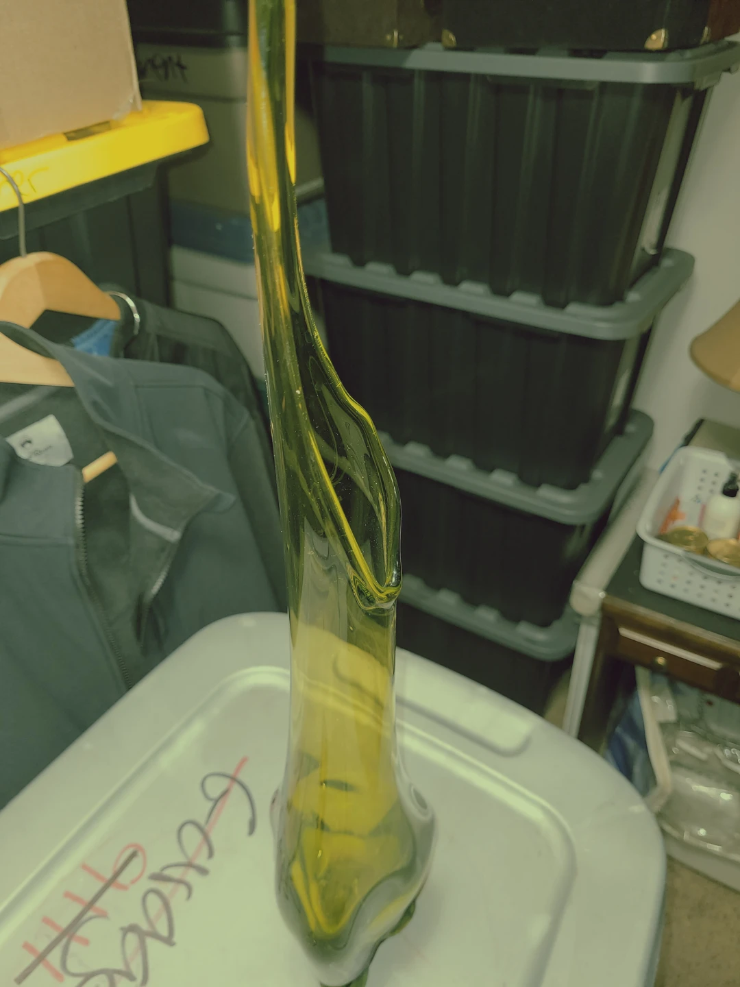 Green  Glass Vase - photo 2
