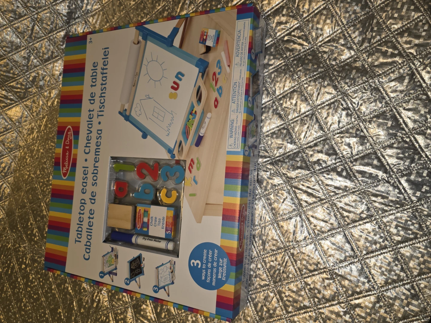 ⚽ New, Unused, Sealed Melissa & Doug Double-sided Table Easel