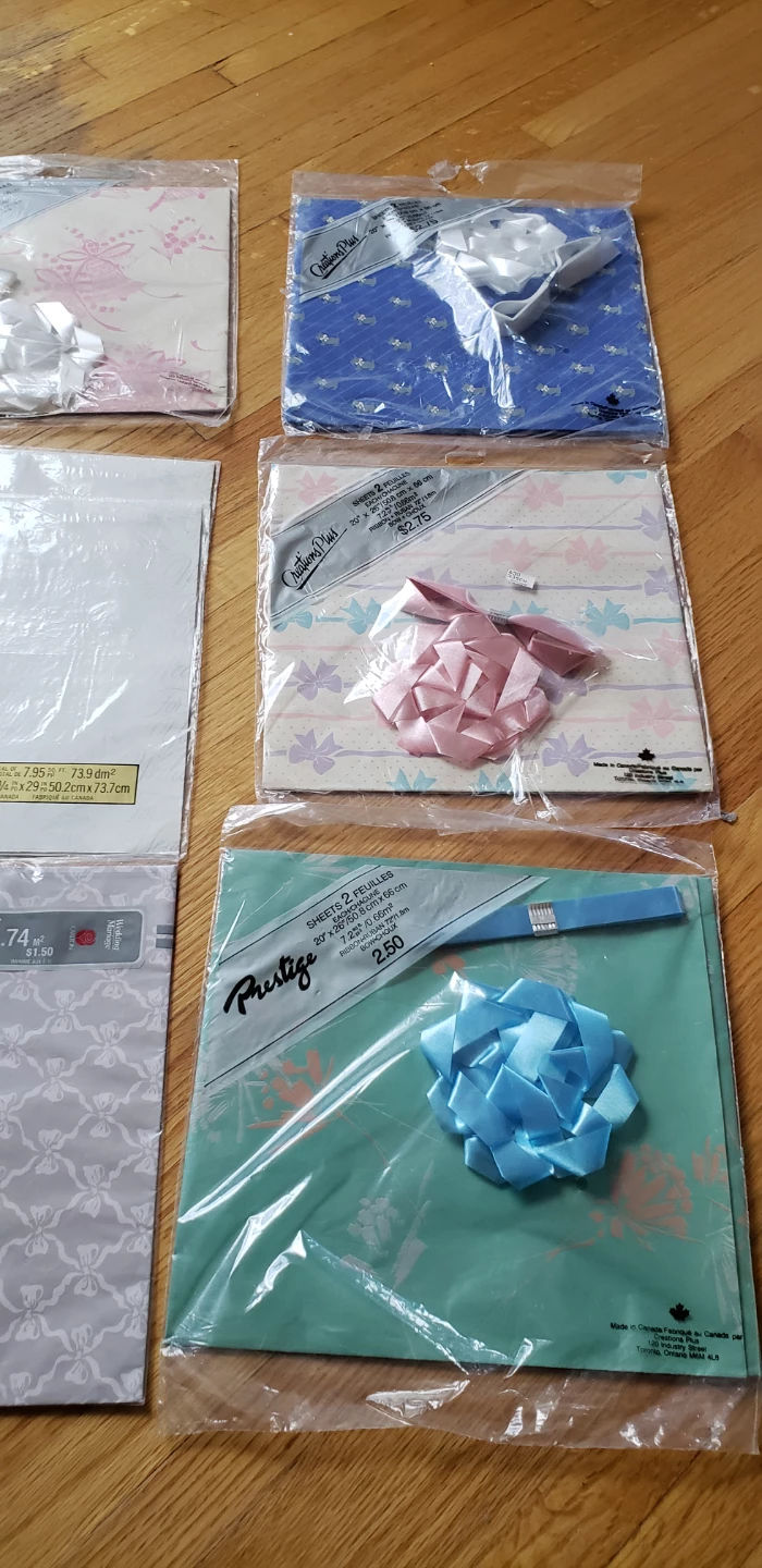 Assorted Gift Wrap Sheets and Bows! New! - photo 2