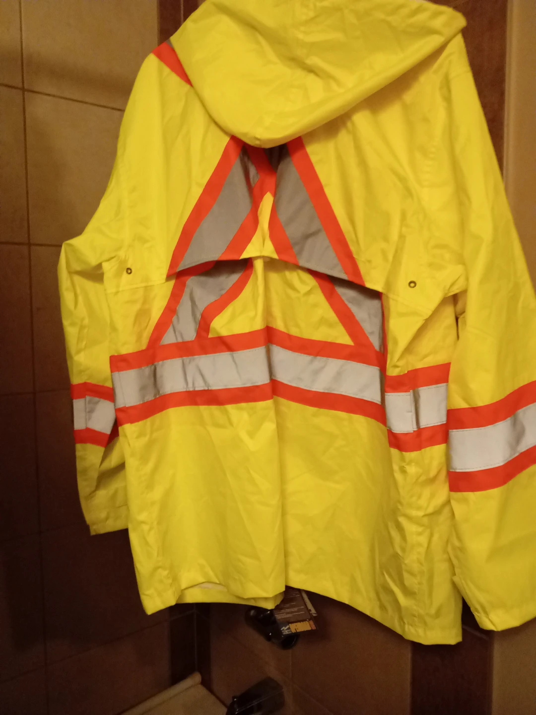Yellow High-Visibility Rain Jacket and Pants Set - photo 2