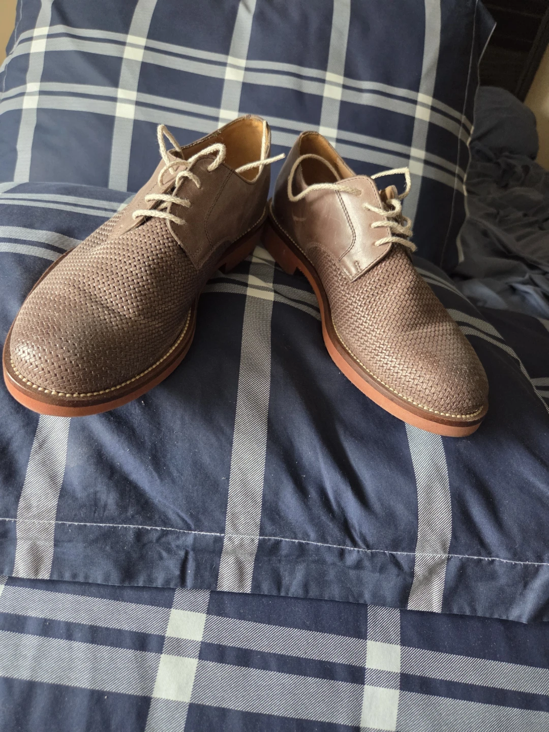 Antica Cuoieria Woven Leather Oxford Shoes - photo 2