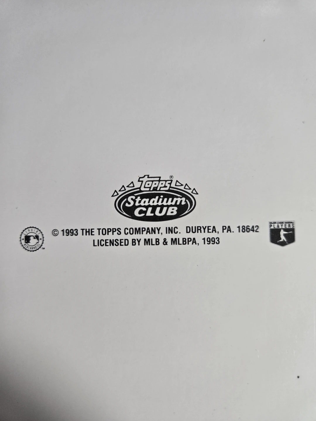 1993 Topps Stadium Club Ken Griffey Jr. MVP Baseball Card - photo 2