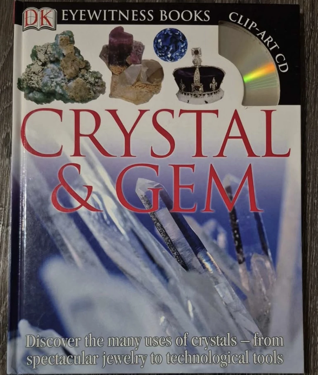 💎 DK Eyewitness Books Crystal & Gem Book with Clip-Art CD 📖 💿