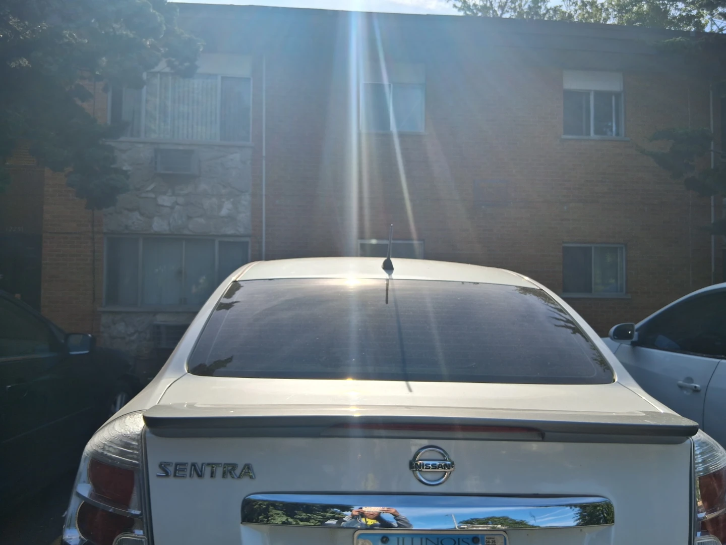 White Nissan Sentra Sedan