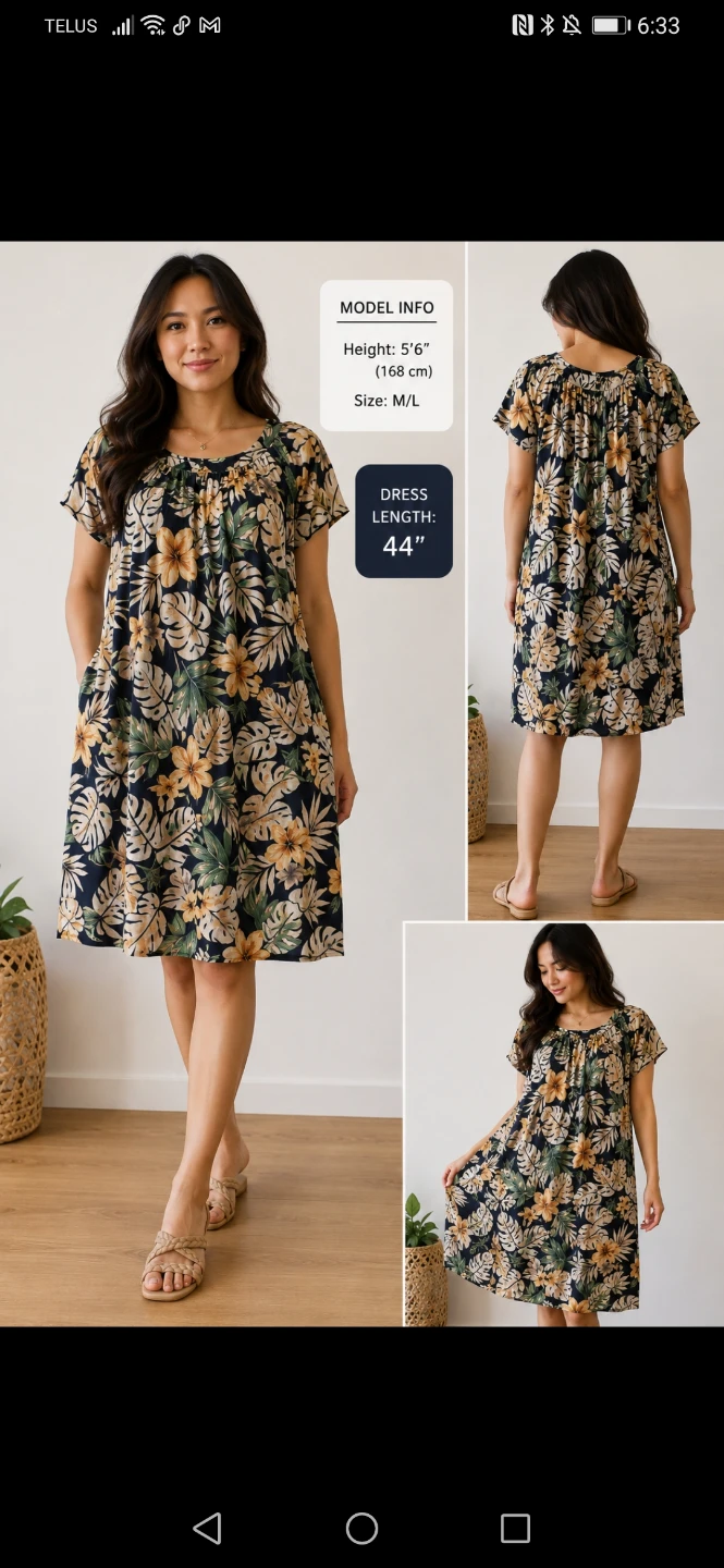 Nani of Hawaii Dress xl