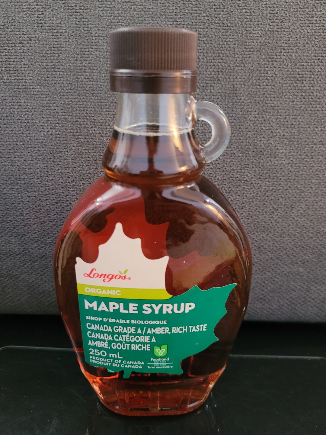 Organic Maple Syrup Canada Grade A Amber Rich Taste 250 ml