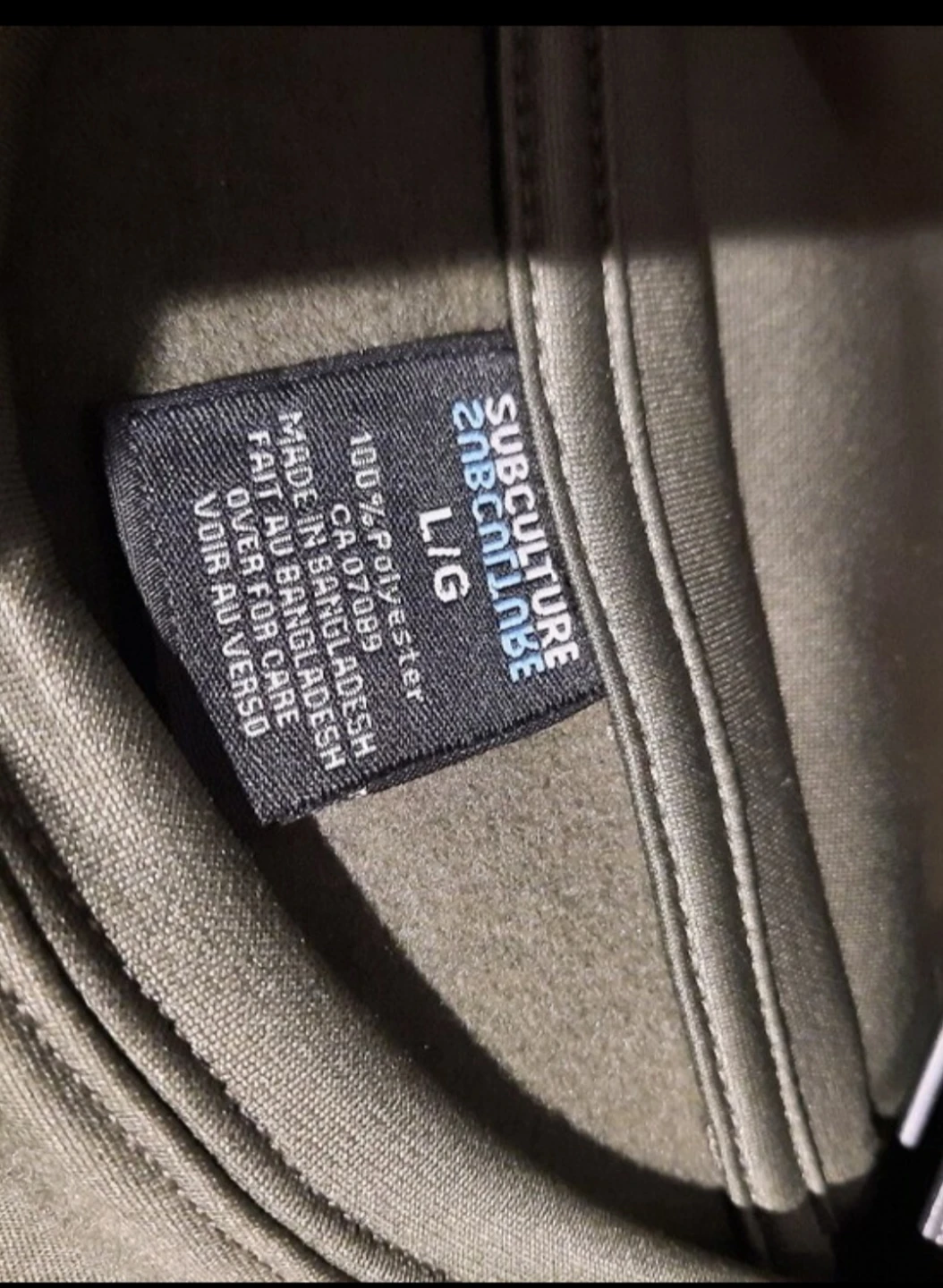 Subculture Men's Grey Top w/Cellphone pocket - photo 2