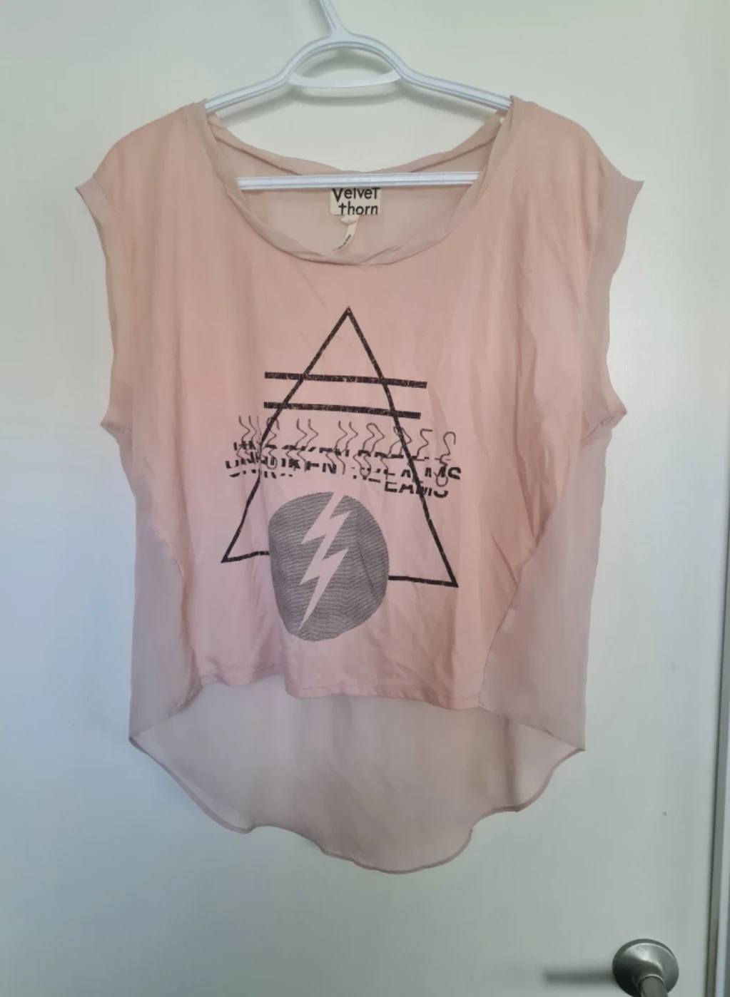 Velvet Thorn Women's Pink Graphic T-Shirt