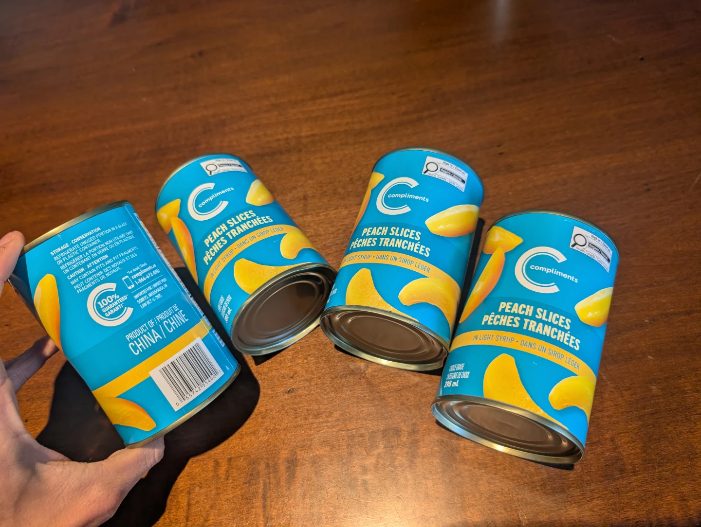 Compliments Peach Slices in Light Syrup (4 cans) - photo 2