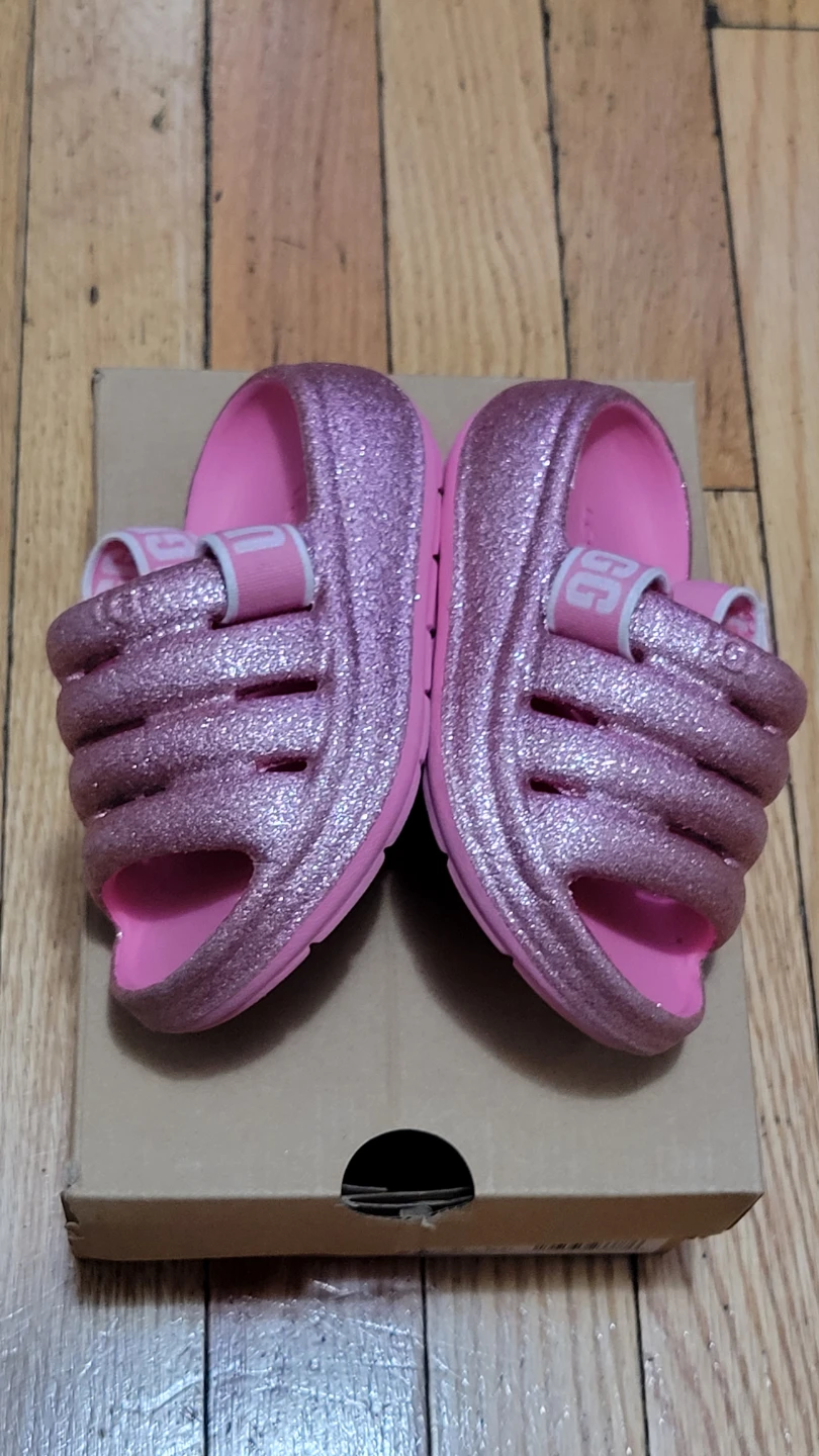 Pink UGG Glitter Sandals Toddler Size 6 - photo 4