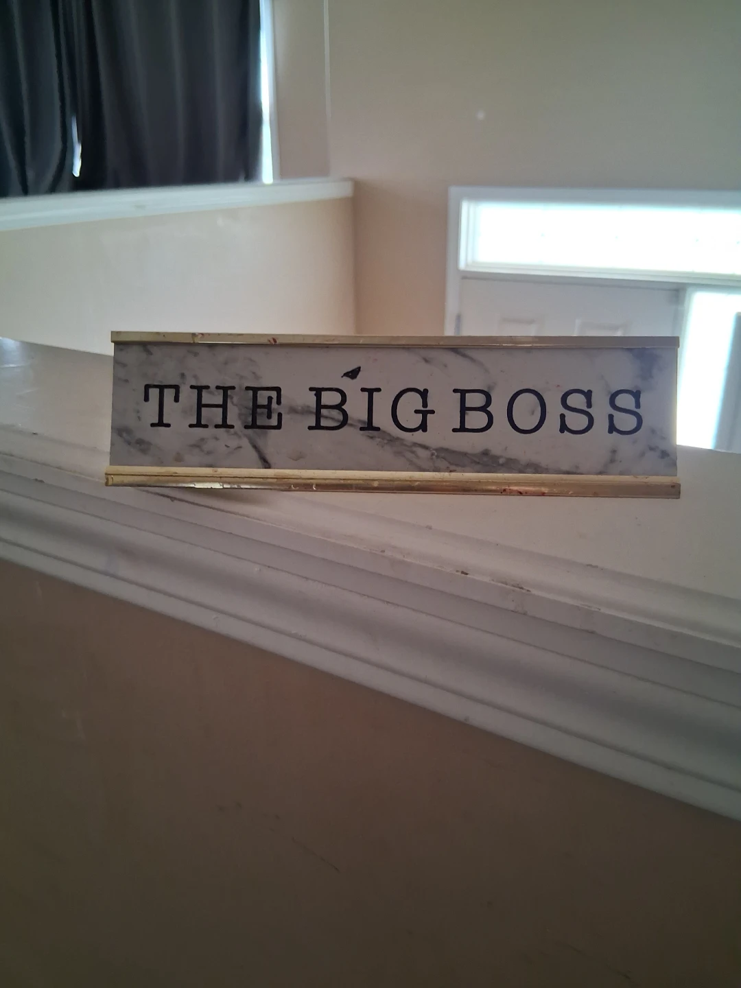 The Big Boss Desk Name Plate