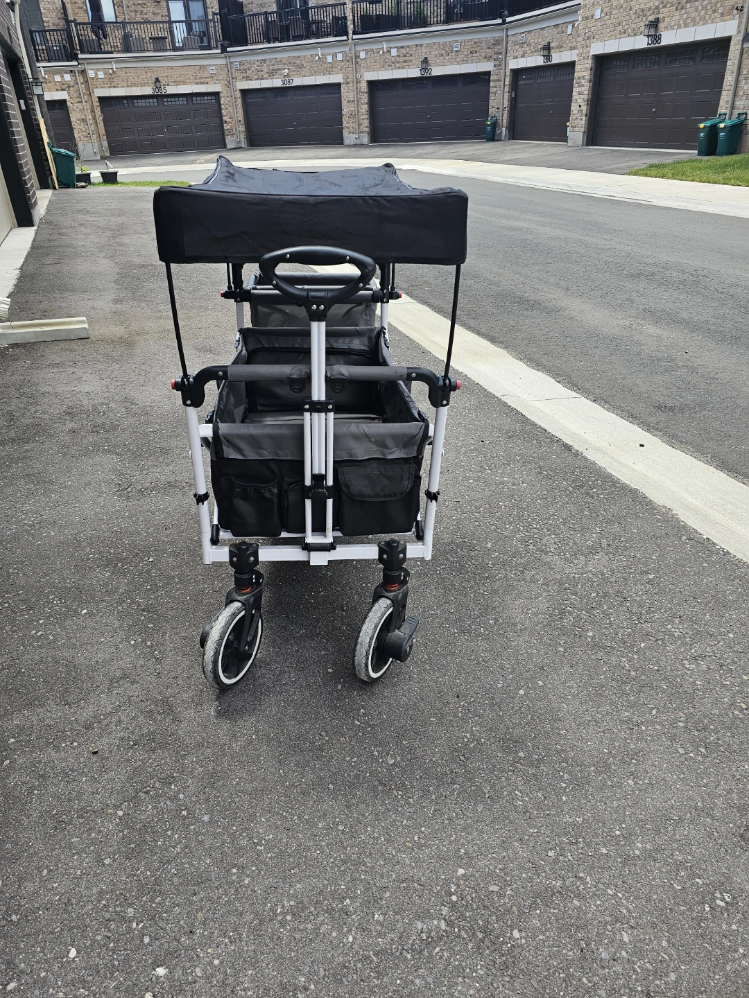 Creative Outdoor All-Terrain Wagon with Canopy and  rain cover - photo 2