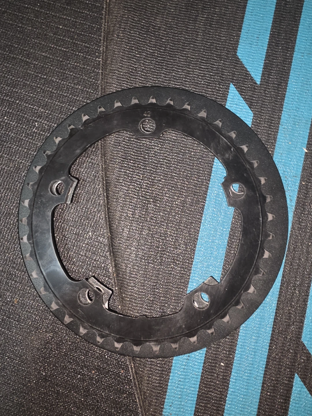 Black Bicycle Chainring 42T 130 BCD ⚽