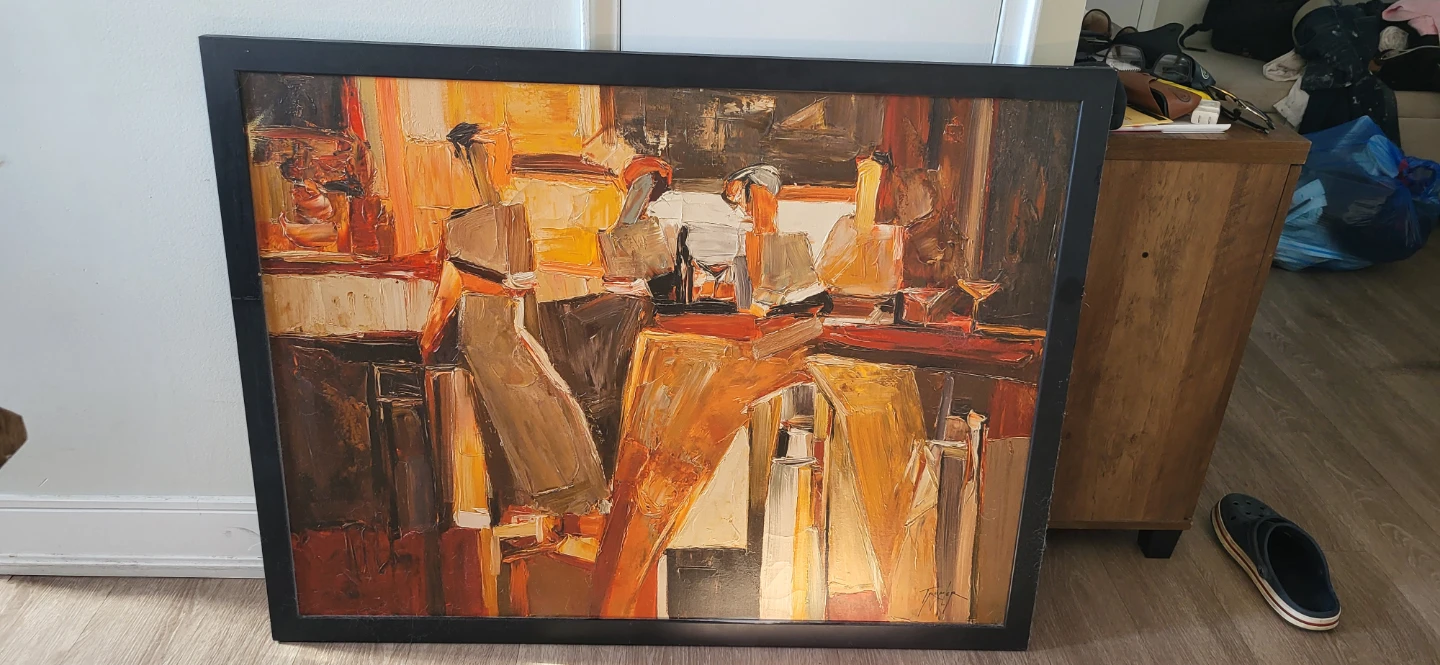 Framed Abstract Painting