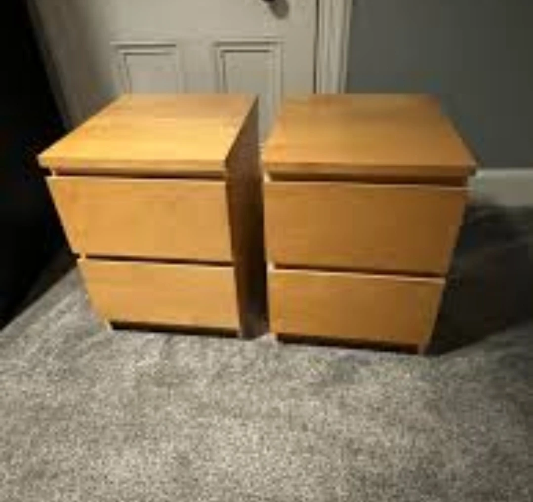 2 malm ikea night stands - photo 4