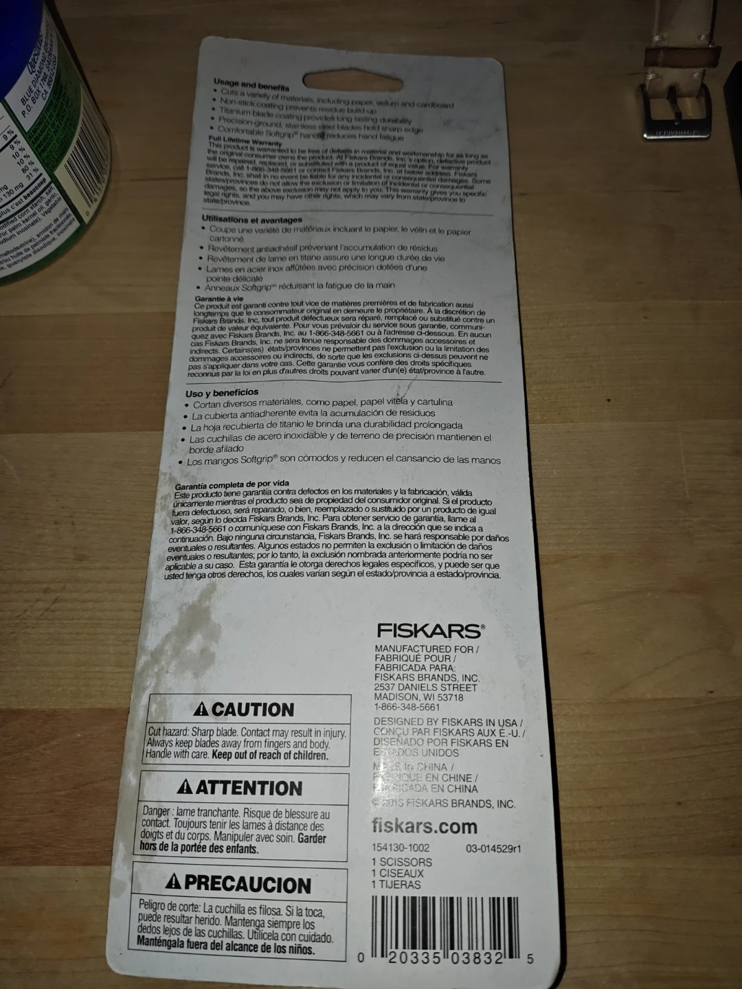 Fiskars Non-Stick Titanium SoftGrip Scissors - photo 2