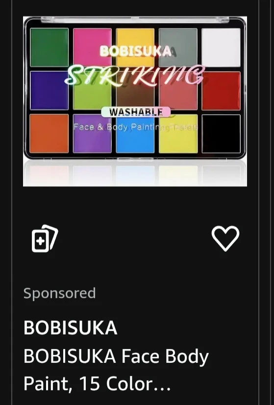 BOBISUKA Face & Body Paint Palette - 15 Colors