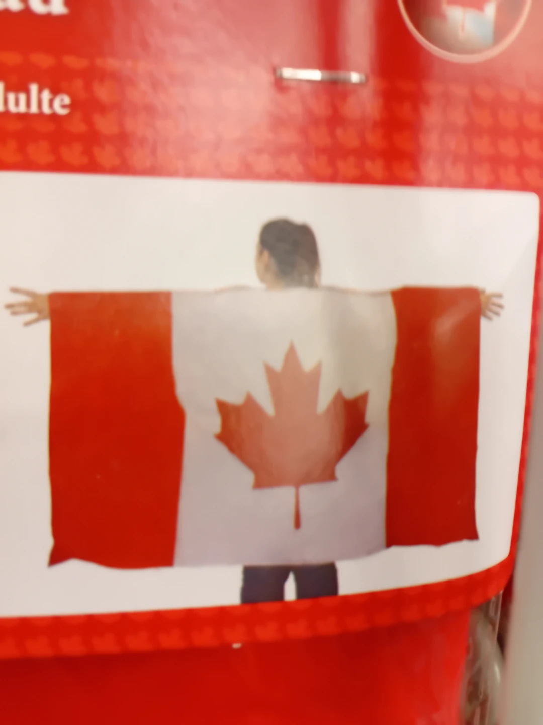 Canada Themed Red Baseball Cap