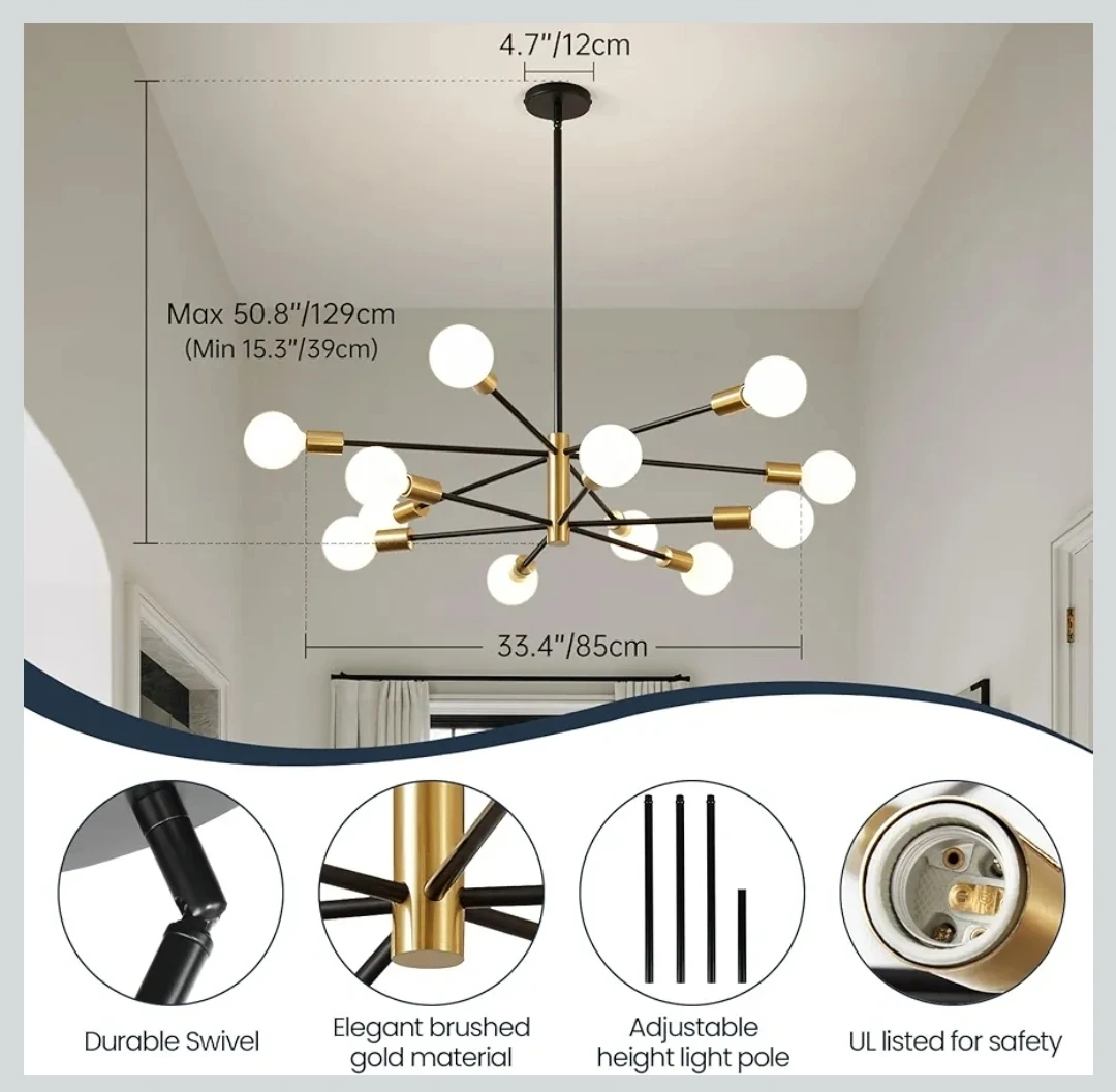 Modern Sputnik Chandelier - photo 2