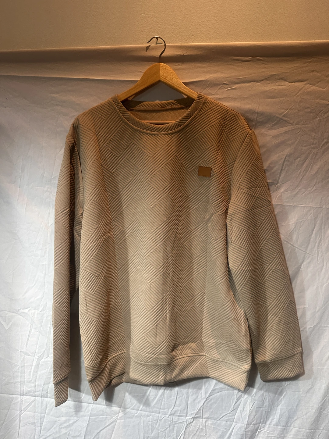Men's Textured Crewneck Sweater - photo 2