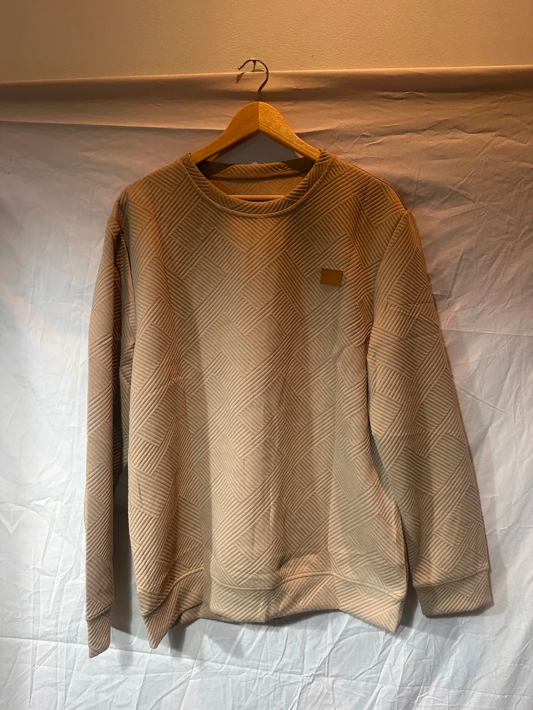 Men's Textured Crewneck Sweater - photo 2