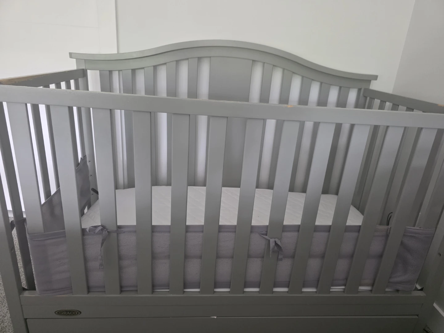 Graco Grey Convertible Crib