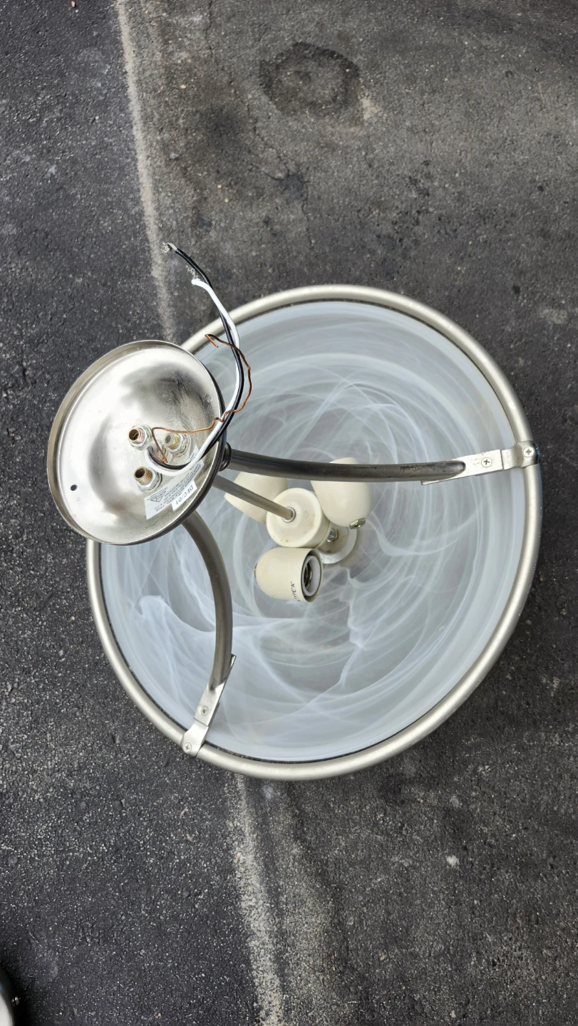 Satin Nickel Flush Mount Ceiling Light - photo 2