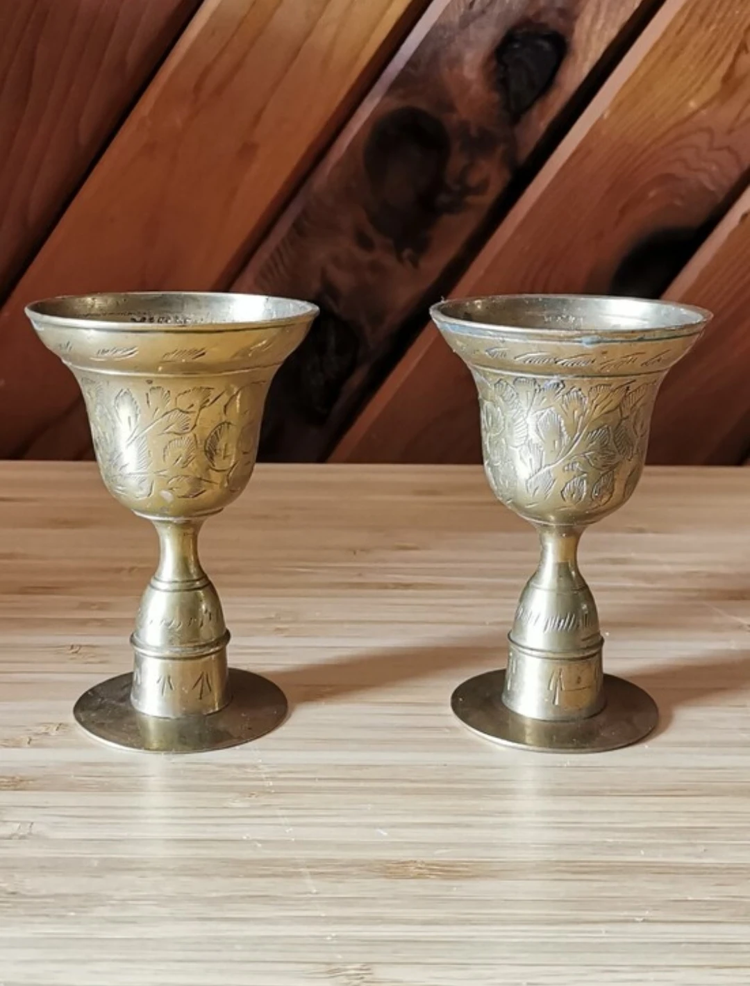 Vintage Brass Bell Candleholders Pair Dual Purpose Candlesticks - photo 3