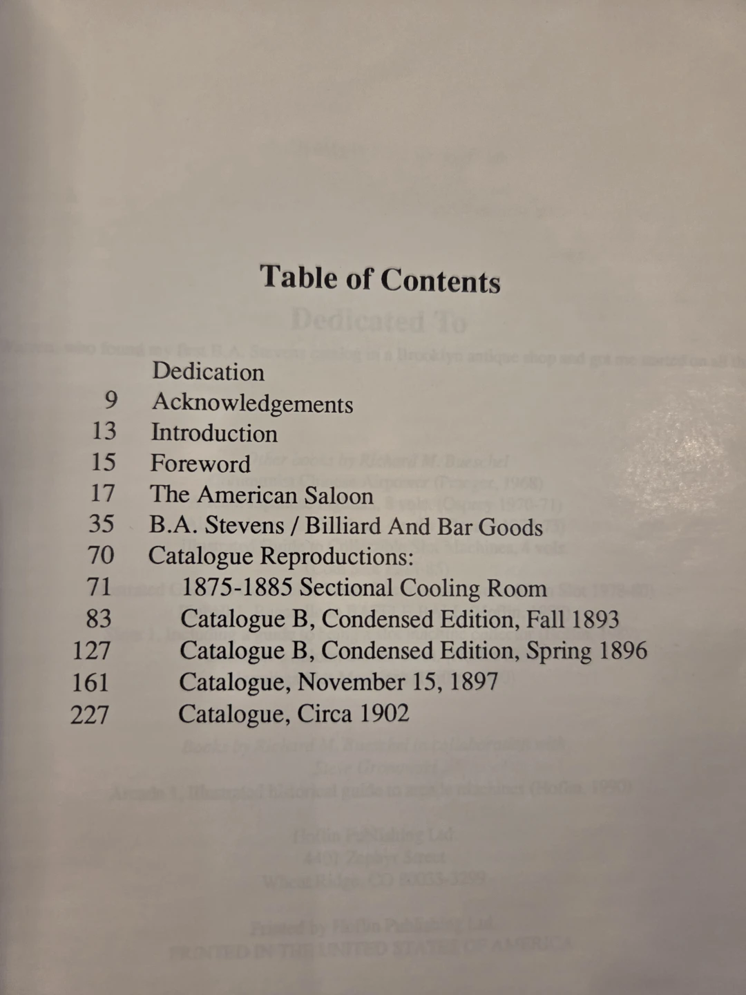Bueschel's Saloon Series: B.A. Billiard & Bar Goods Book - photo 2