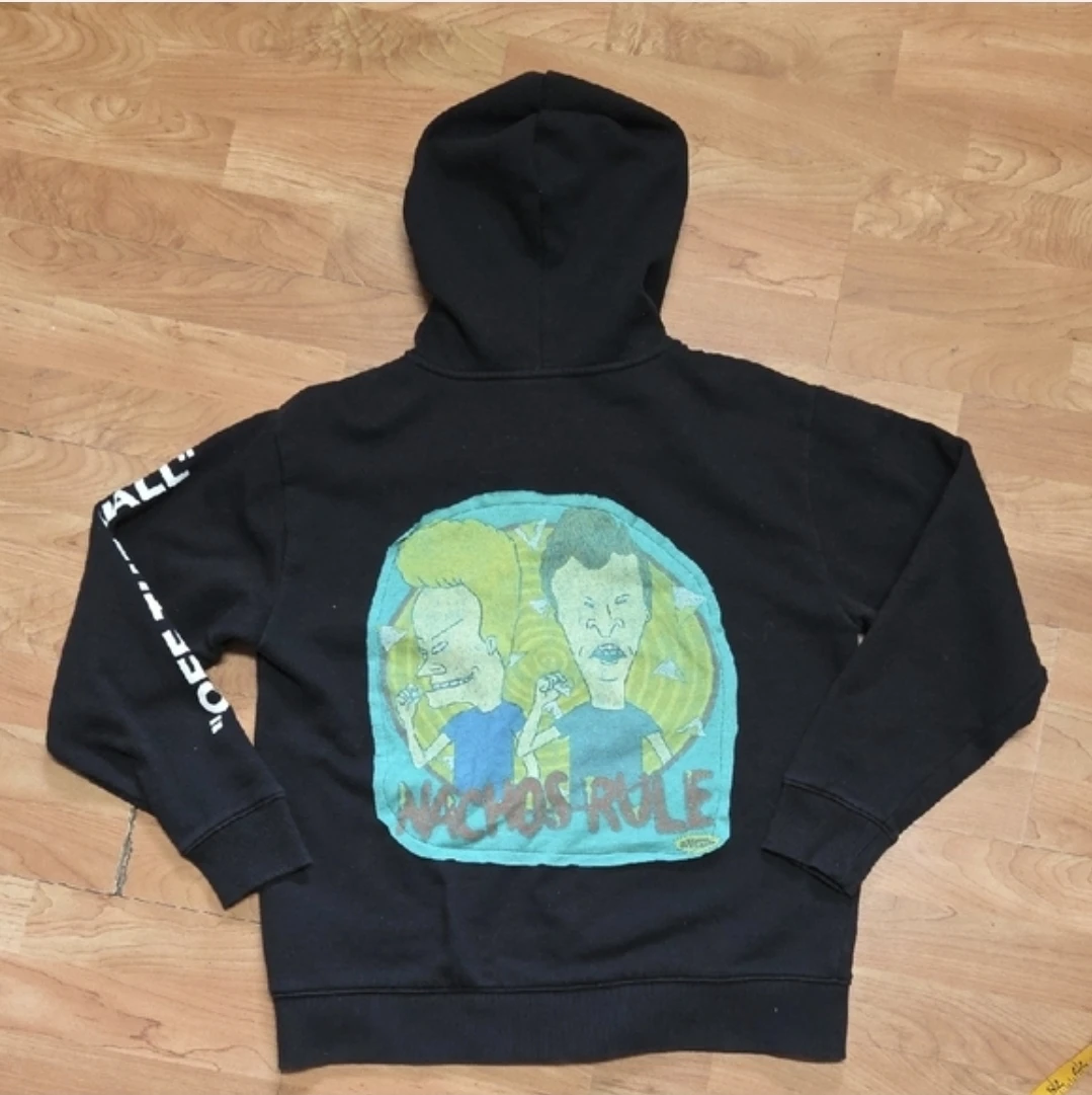 Upcycled Vans Beavis and Butt-Head Full Zip Hoodie ⚽️ - photo 4
