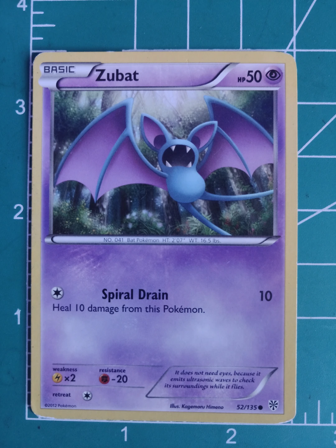 Pokemon Zubat Trading Card
