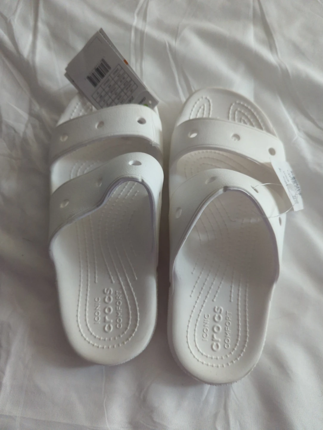 White Crocs Classic Slide Sandals - photo 3