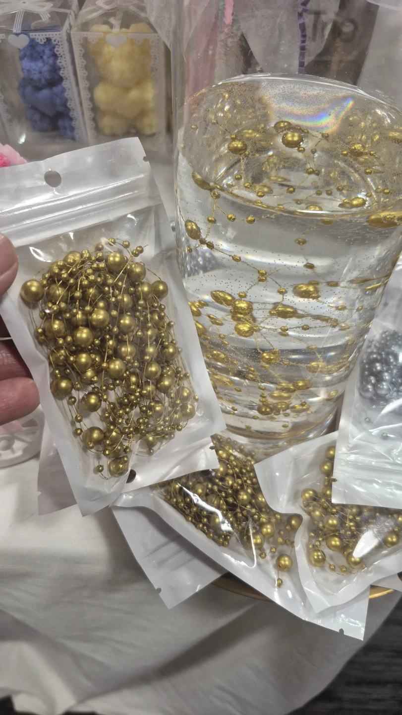 Decorative Pearl Strands - Gold and Silver - photo 2