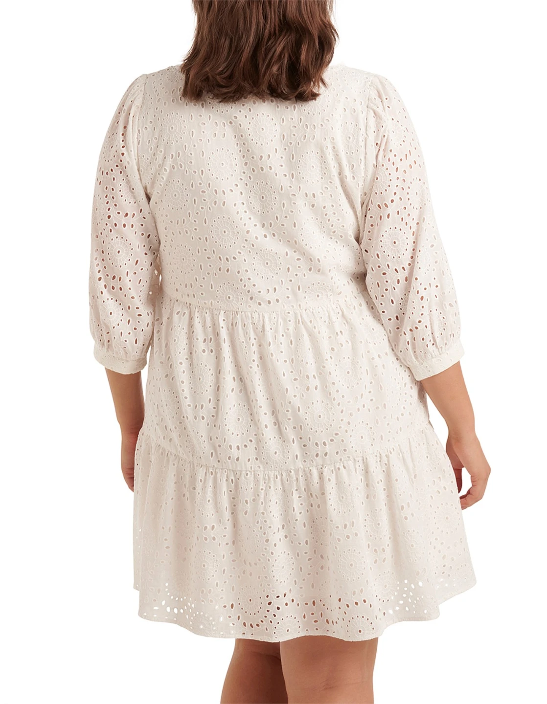Ever New Curve white eyelet dress size 14 - photo 2