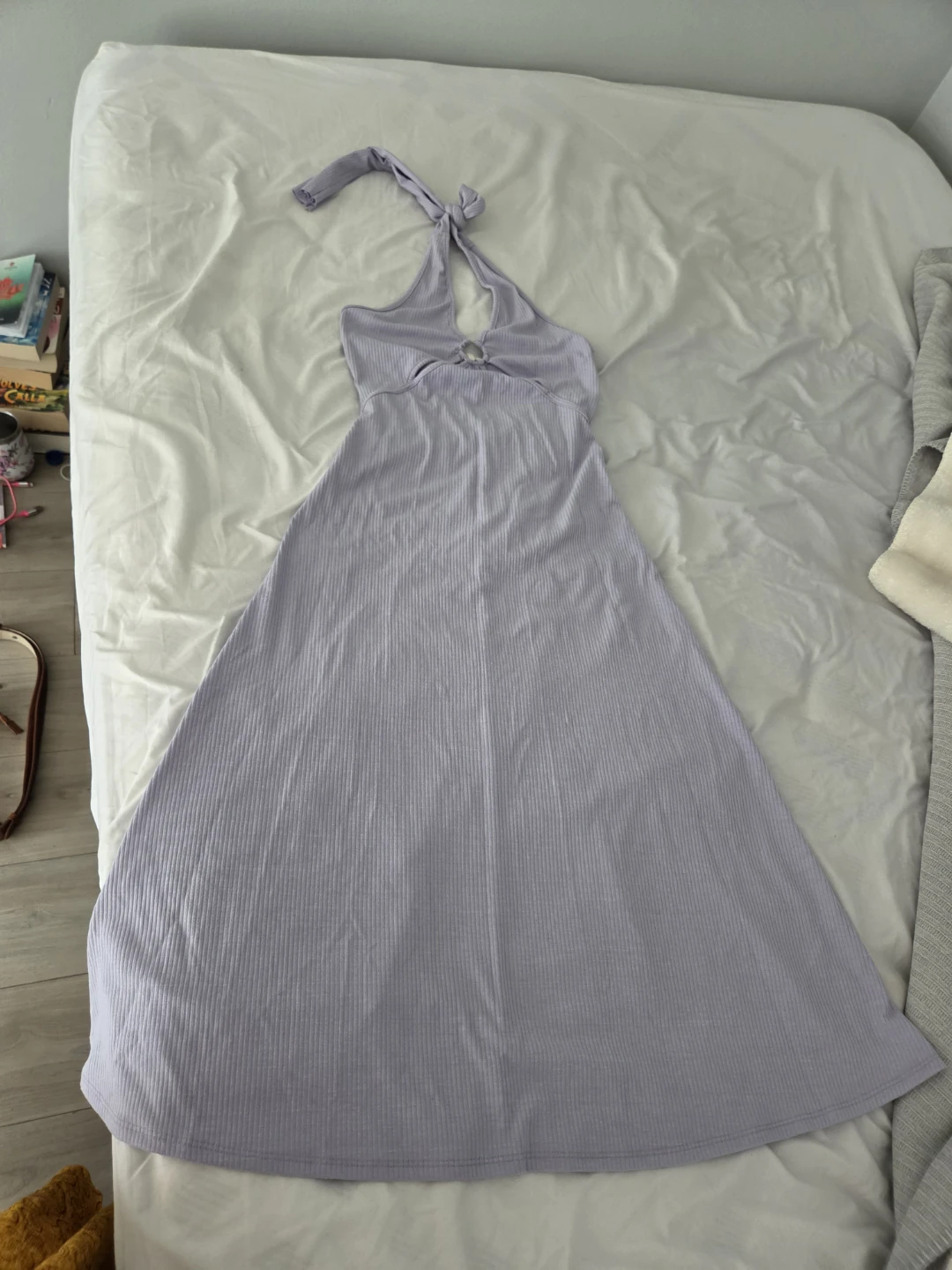 CAUTION TO THE WIND Maxi Dress Lavender Size S - photo 3