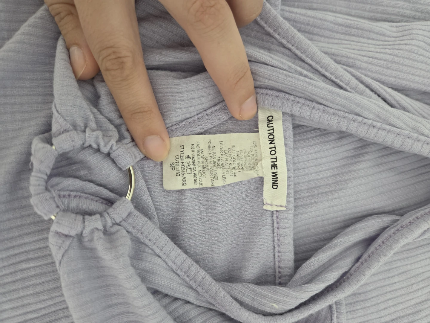 CAUTION TO THE WIND Maxi Dress Lavender Size S - photo 4