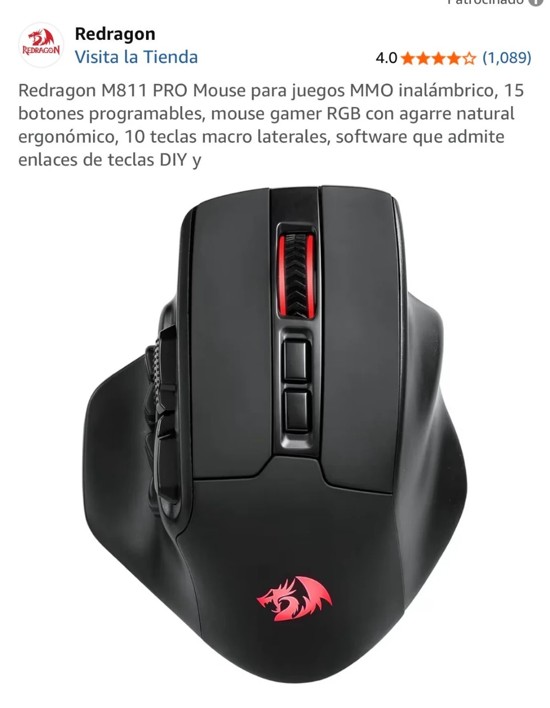 Redragon M811 PRO Wireless Gaming Mouse - photo 4