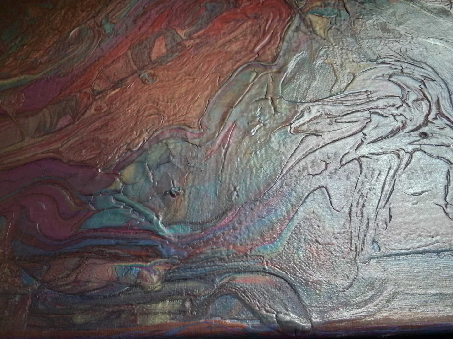 Mixed Media Textured Art Panel 24" x 18" - photo 4