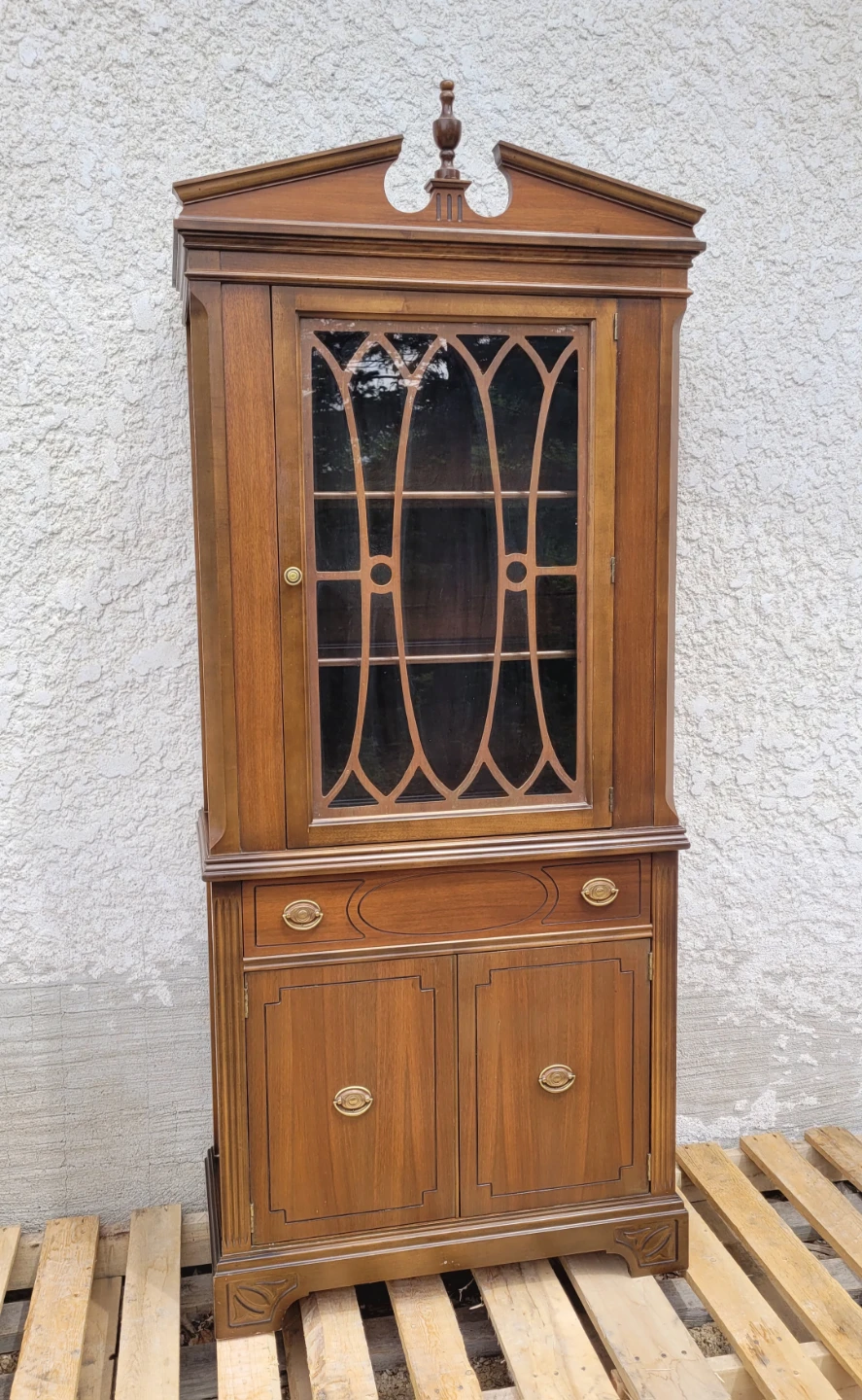 Krug Walnut China Cabinet