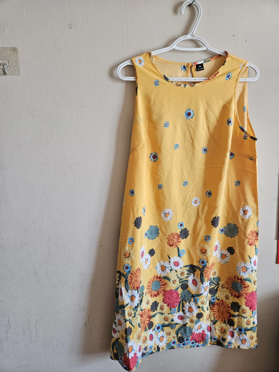 Yellow Floral Sleeveless Dress - photo 2