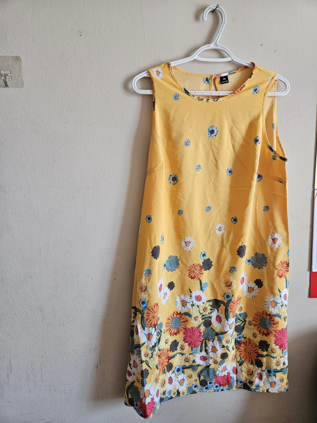 Yellow Floral Sleeveless Dress - photo 3