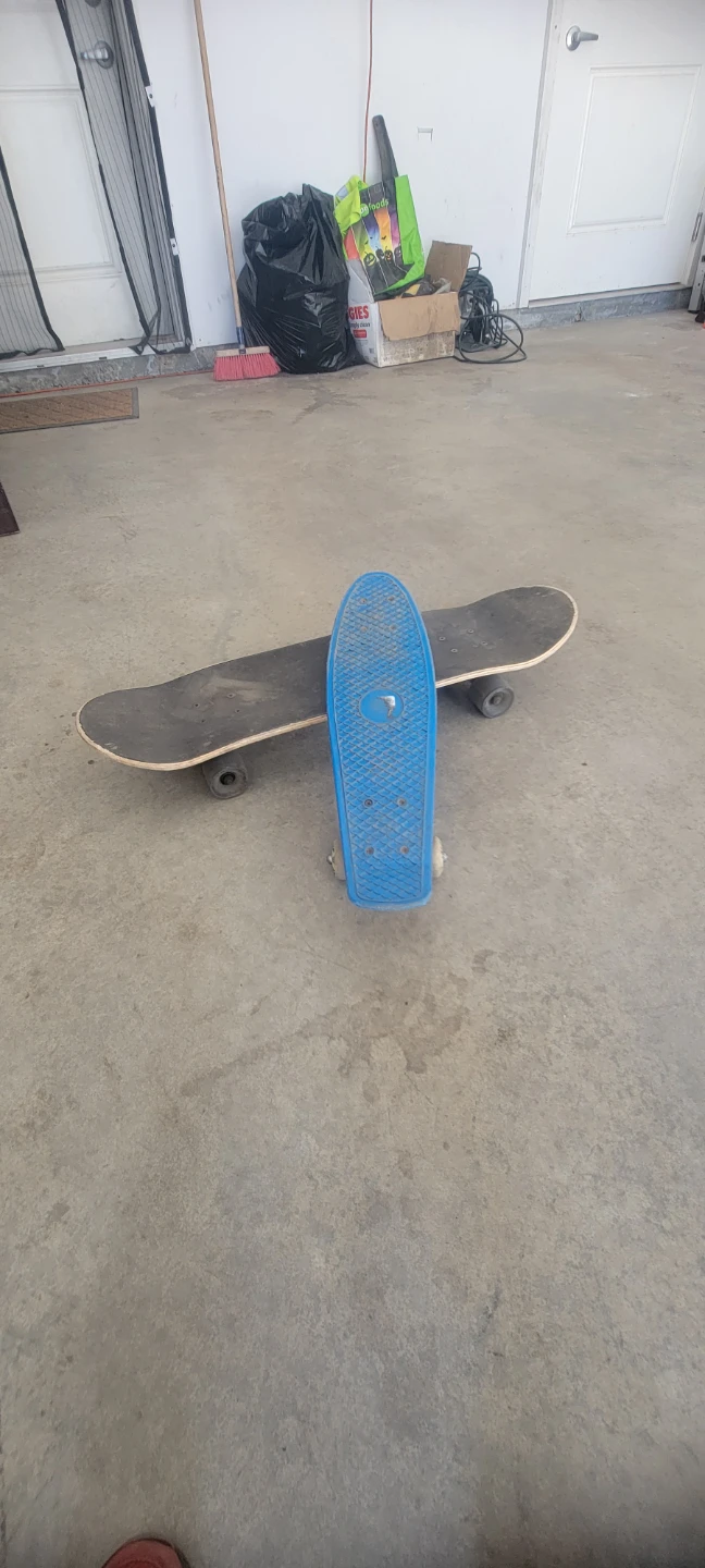 Two Skateboards - Black & Blue