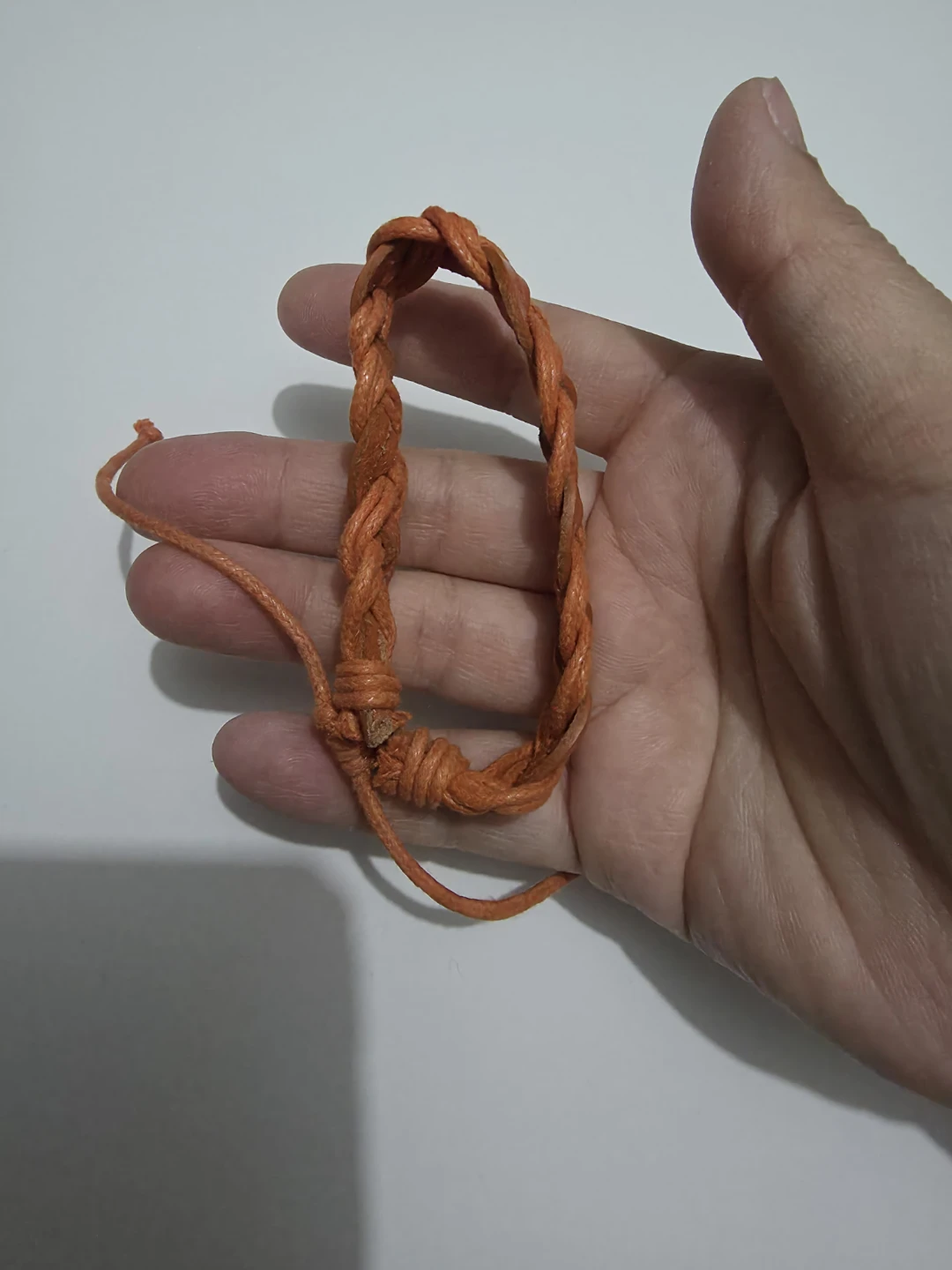 Orange Braided Leather Bracelet ⚽️ - photo 2