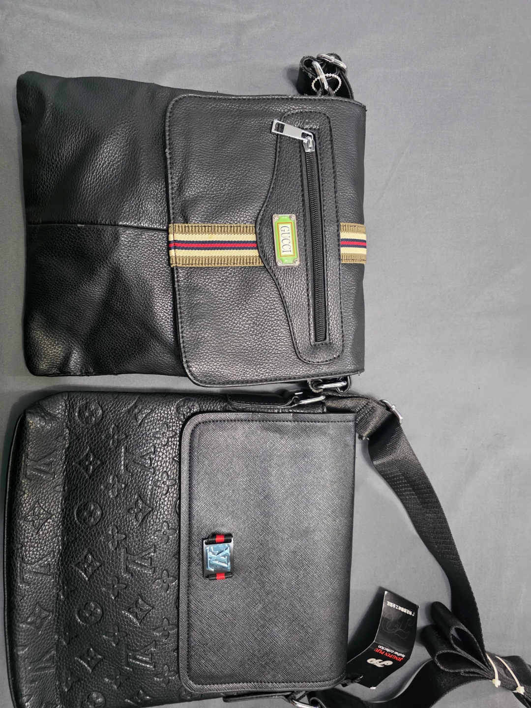 Black Messenger Bags - Gucci and Louis Vuitton Style