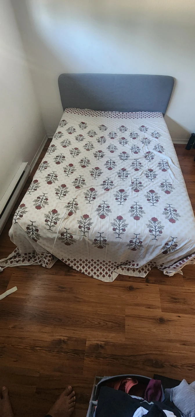 IKEA FULL SIZE BED MATTRESS AND FRAME
