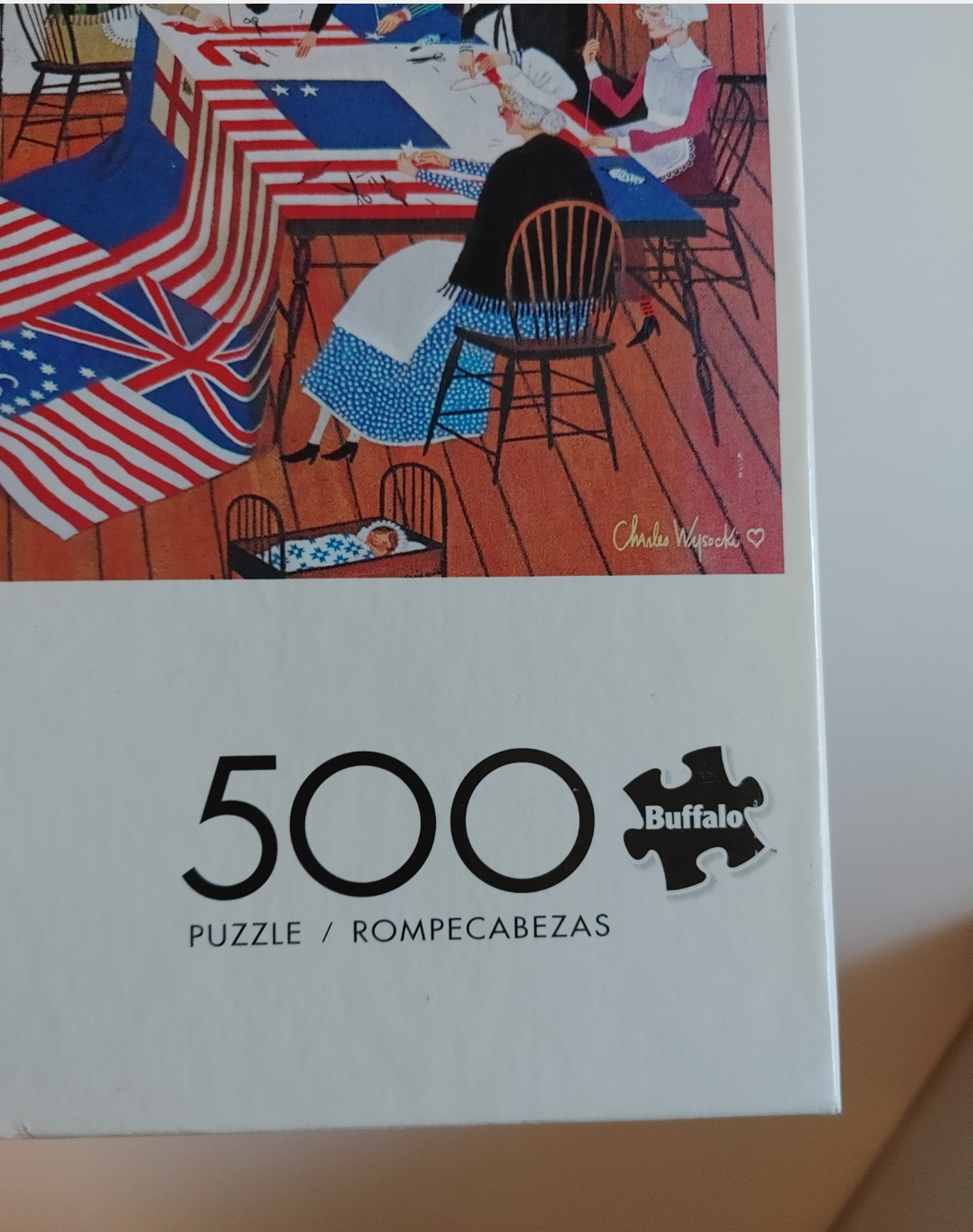Charles Wysocki 500 Piece Puzzle - The Quiltmakers - photo 3