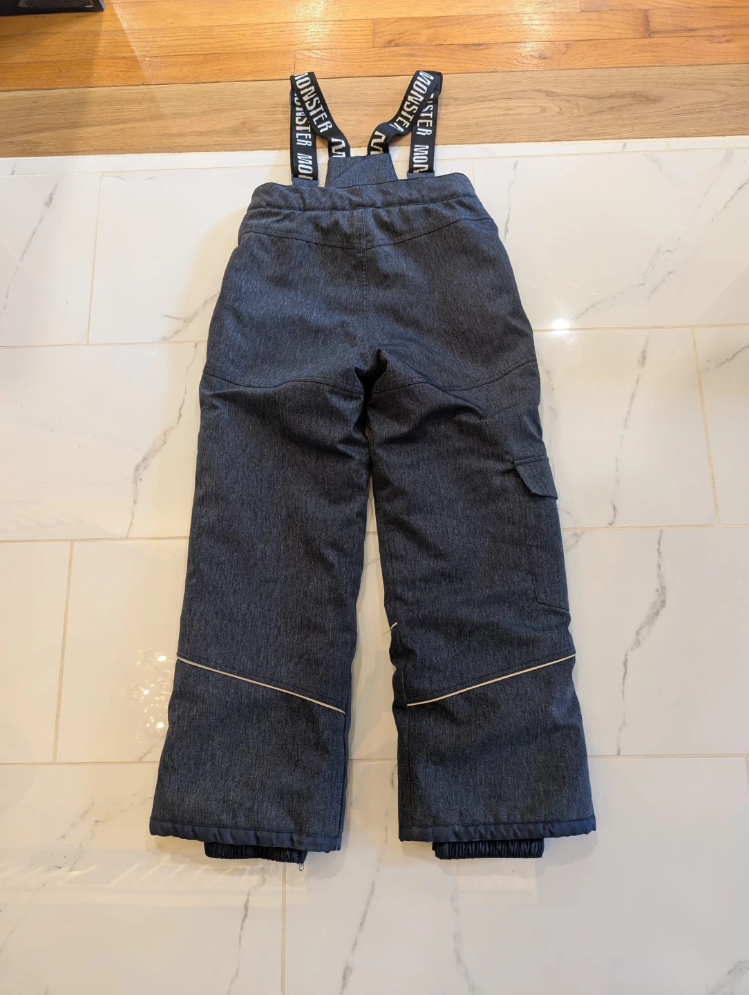 Kids Monster Overalls Ski Snow Pants - youth size 12 - photo 2